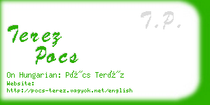 terez pocs business card